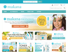 Tablet Screenshot of makanaskincare.com